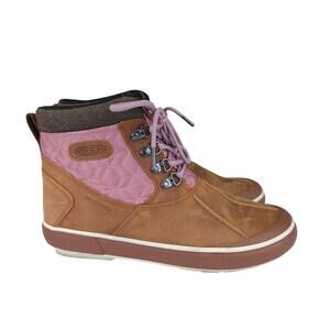 Keen Elsa II Boot 1019638 Waterproof Leather Ankle Quilted Insulated Women's 8.5